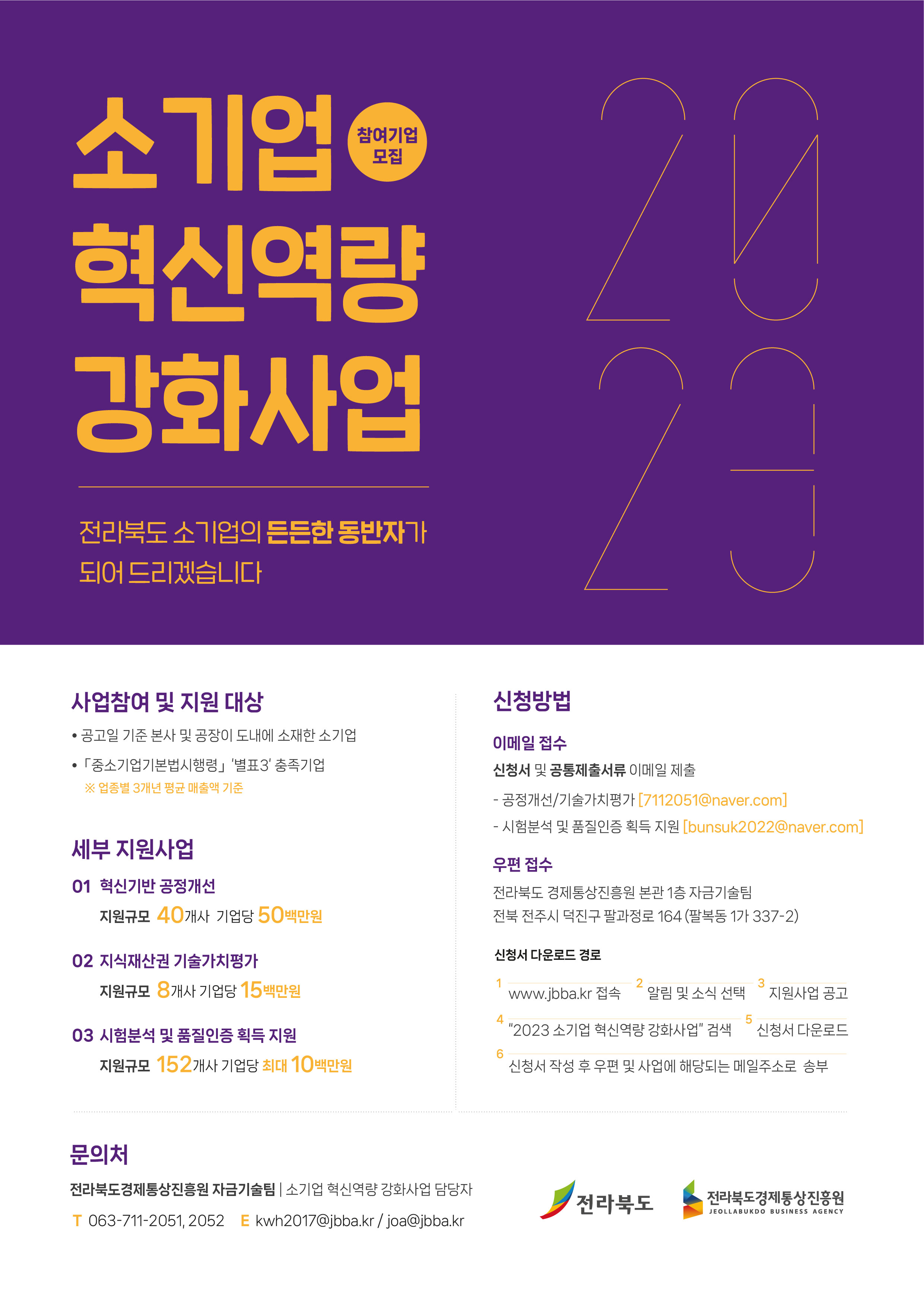 2023소기업혁신역량강화사업-웹포스터