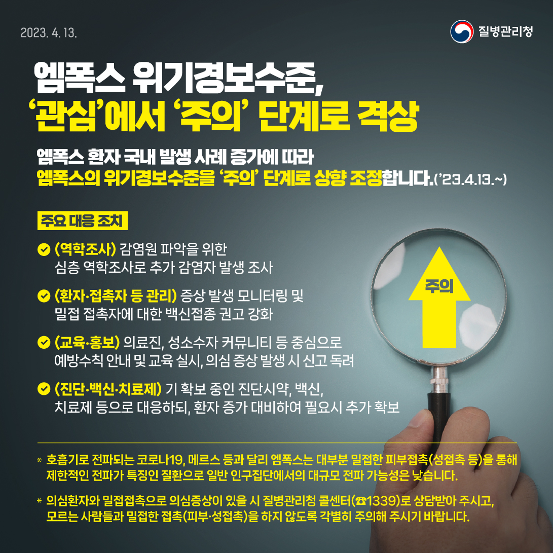 0413_[KDCA]엠폭스단계상향_JPG