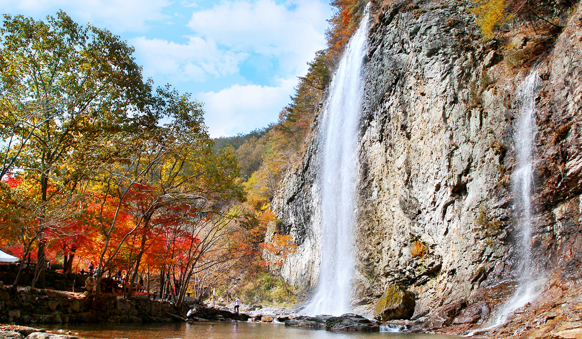 병풍폭포 전경