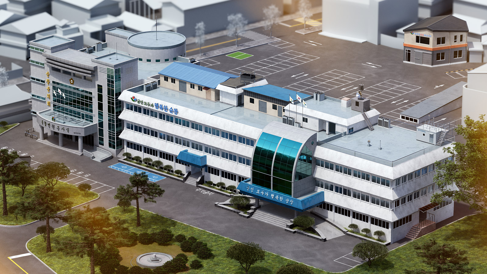 순창군청 본관 전경 이미지