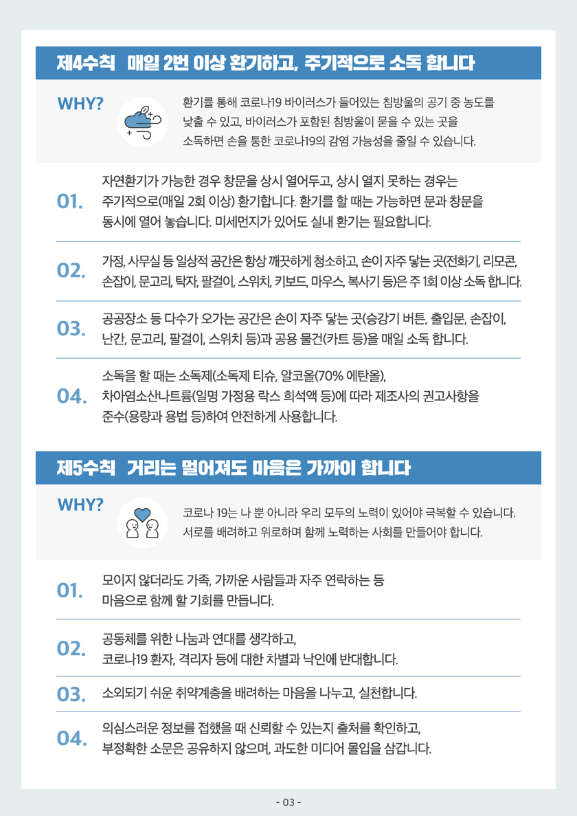 생활 속 거리두기 기본지침 (3)